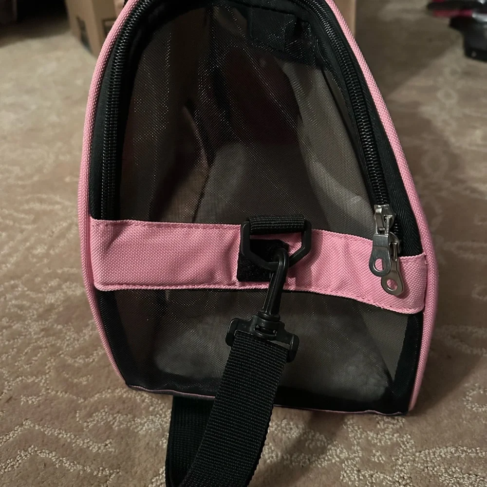 Stylish Pink and Black dog Bag/carrier